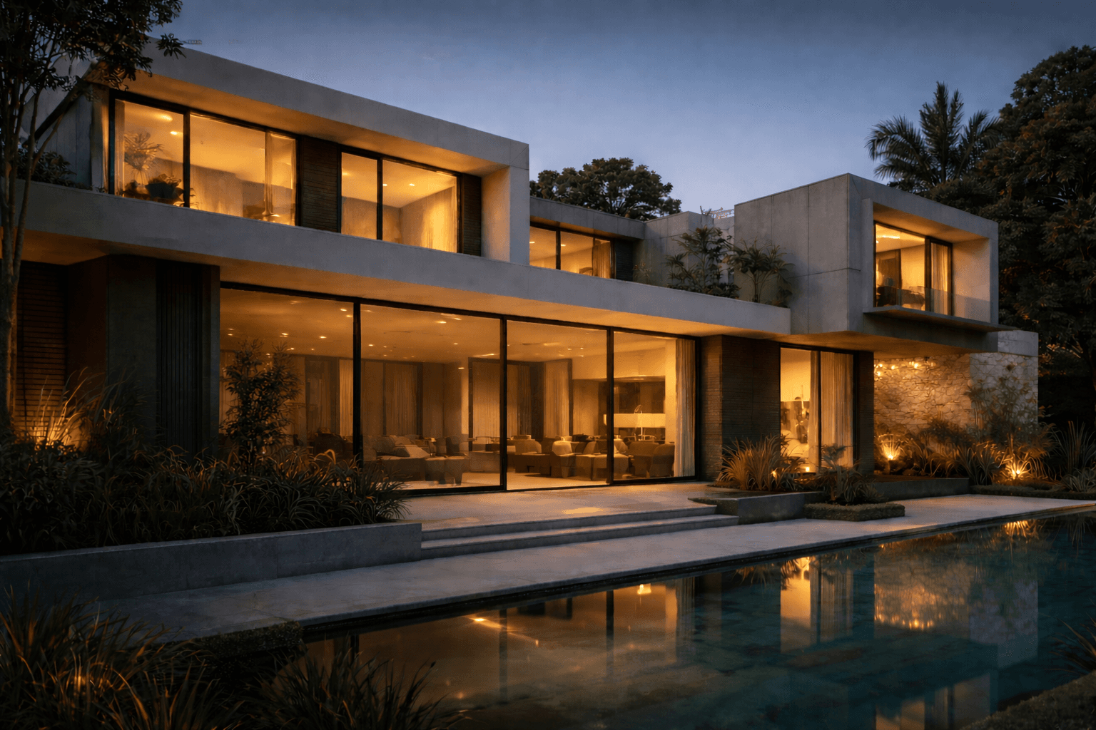 Modern architectural space by Shri Narayan Architects